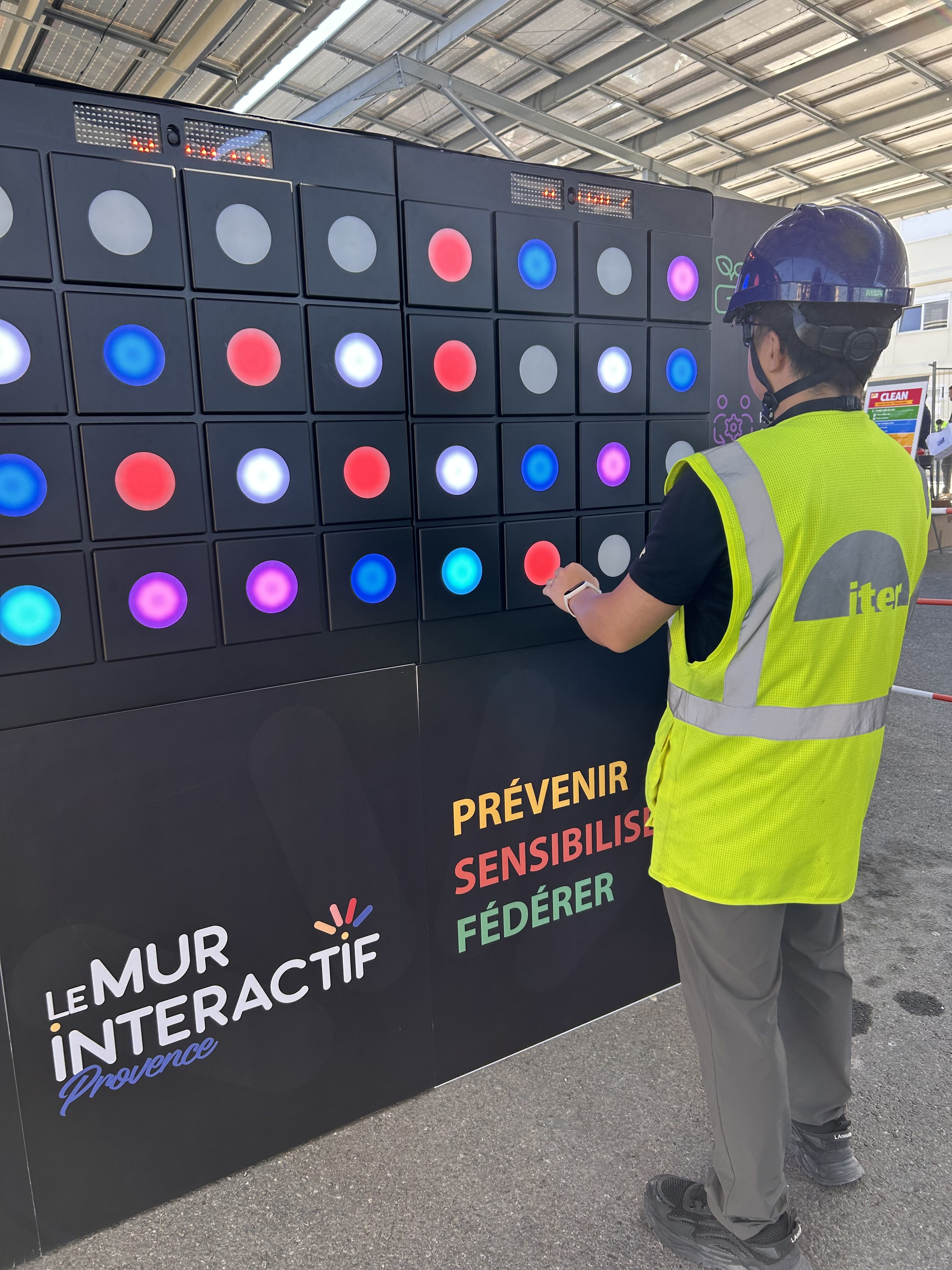 Le Mur Interactif Provence safety day Iter à Cadarache